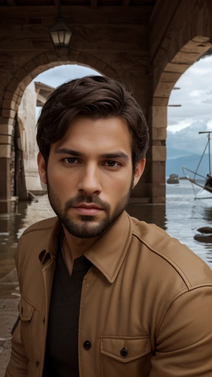Change background, handsome boy, 8k, realistic face , french cut beard, 3D, beautiful eyes, beautiful lips , beautiful nose