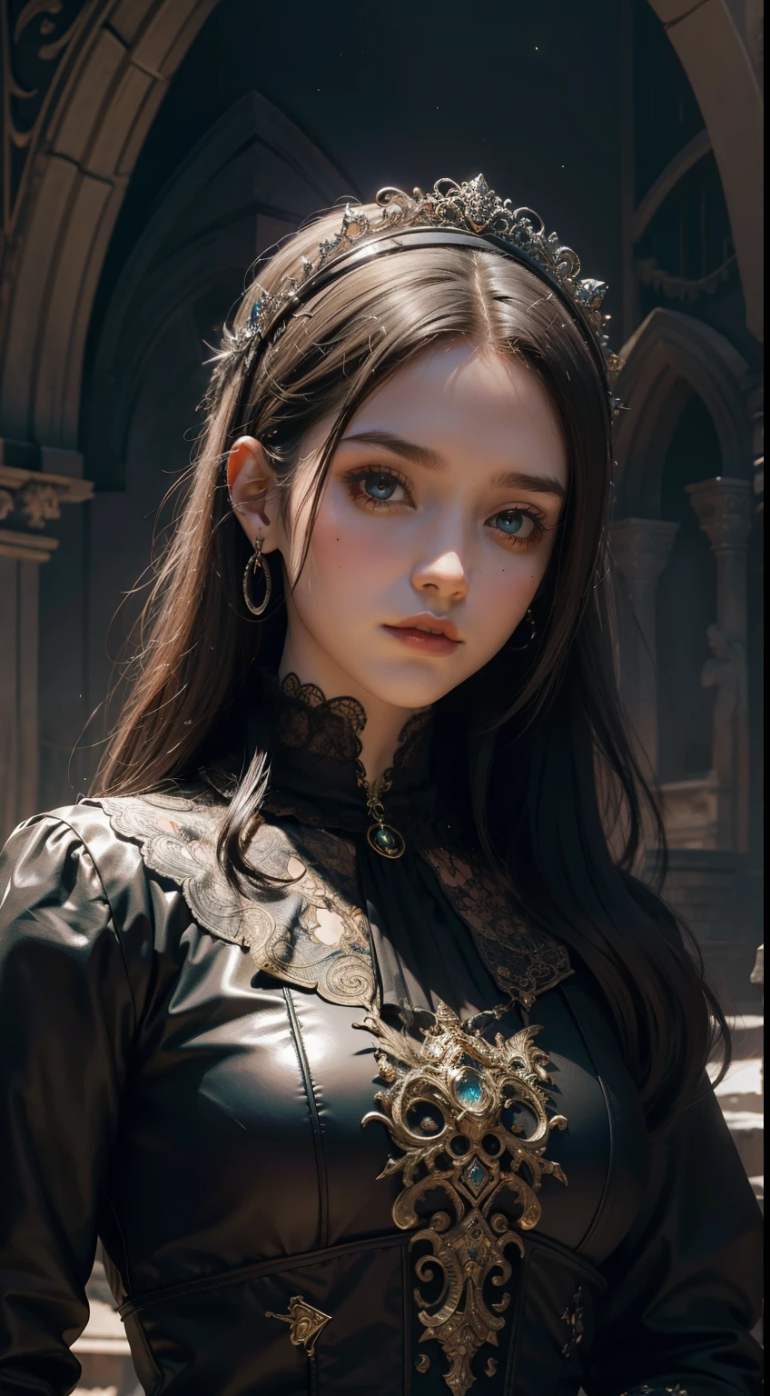 Estilo Lushill, peludo , Mujeres albinas, Retrato de cuerpo entero, descalzo, Bonita cara perfecta con piel suaveCara perfecta, chaqueta abierta con vestido de verano mojado, Retrato de arte conceptual por Greg rutkowski, Arte Germen, Ultra-detailed and intricate Gothic art trends in Artstation ternary colors, fantastical, Detalles intrincados, splashscreen, colores complementarios, fantasy concept art, 8K resolution, gothic deviantart masterpiece, oils, trazos intensos,