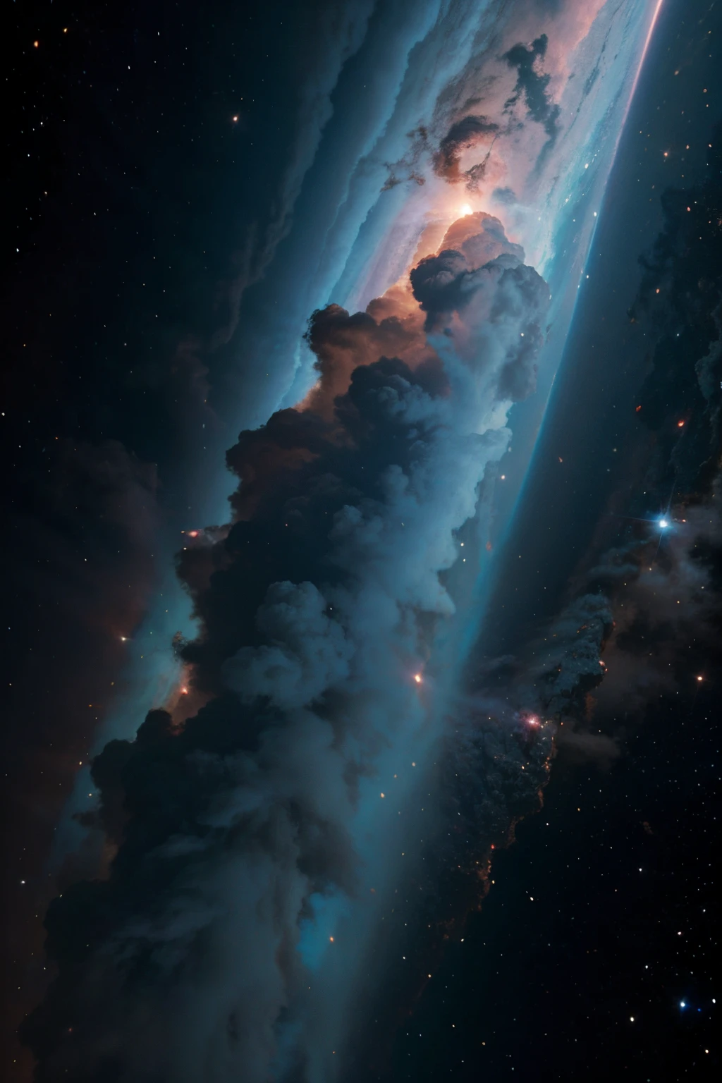 nebula cloud, close up