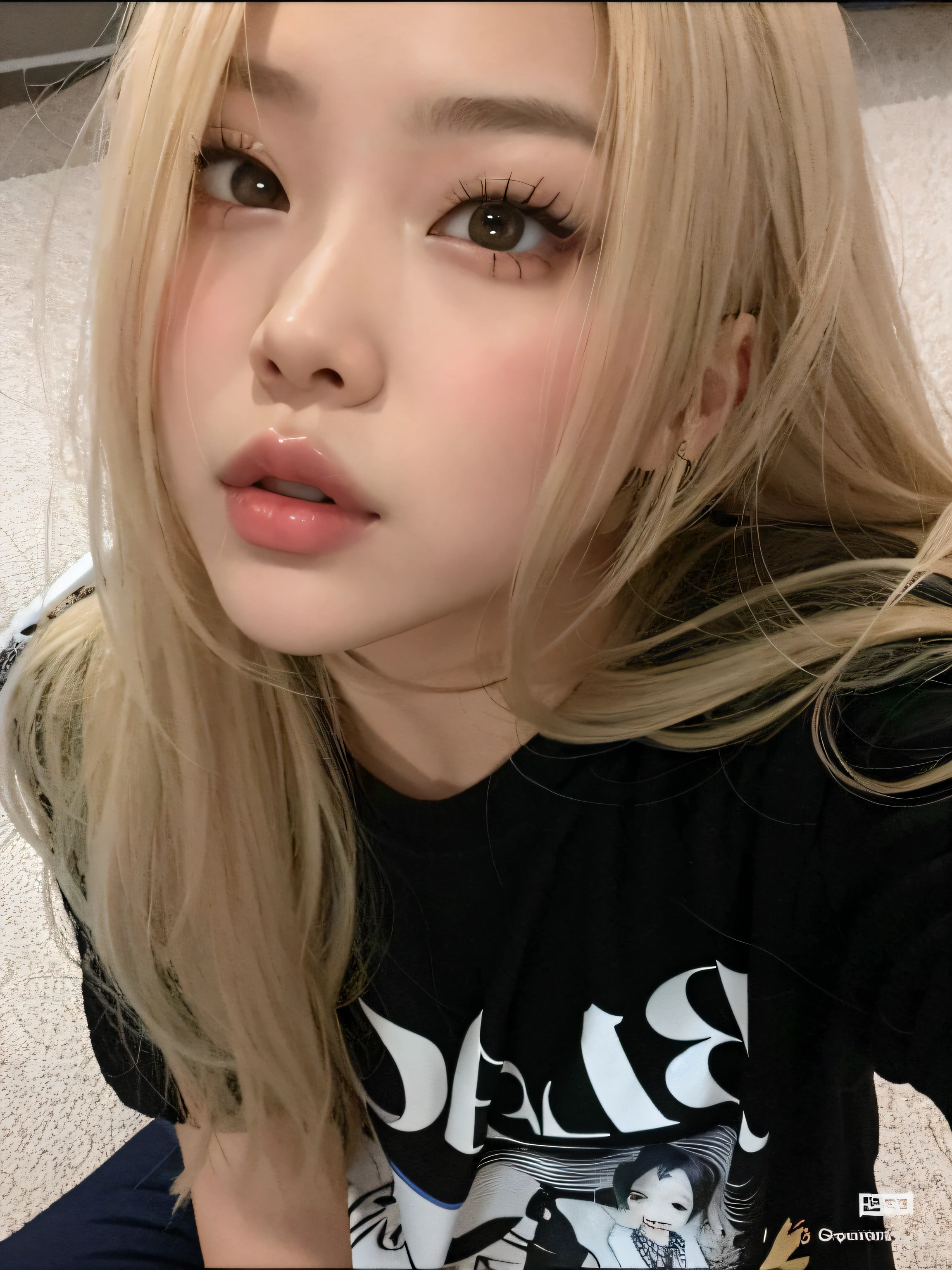 um Close up de uma pessoa com cabelos longos e uma camisa preta, Parque Roseanne do Blackpink, jossi do blackpink, wan adorable korean face, Lalisa Manoban do Blackpink, Retrato de Jossi de Blackpink, Lalisa Manobal, jennie blackpink, menina coreana, Ulzzang, BBWCHAN, Cl, Jaeyeon Nam, Heonhwa Choe, ultrahd, 8k
