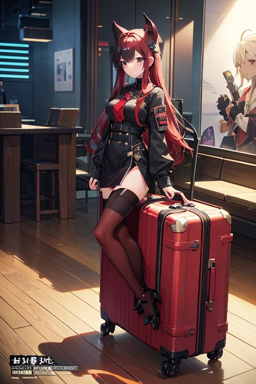 There are many suitcases lined up in the building, VA-11 Hall-A, Madhouse Studio anime style, in the anime film《erg》curled, Opening scene, anime scene, ( ( Xinhai sincerely ) ), In anime series《Therefore》curled, Kuro anime screenshots, Tokyo anime anime scenes
