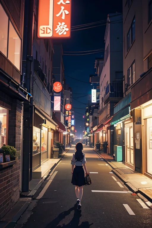 Night scene of a woman walking on the sidewalk in the park, anime scene, TV animation stills, anime movie screenshot, in the anime film, anime screenshot, anime still images, Screenshot of the 2012 animation, animation stills, screenshot from the anime film, beautiful anime scenes, Today’s recommended anime is still, Opening scene, anime movie scene