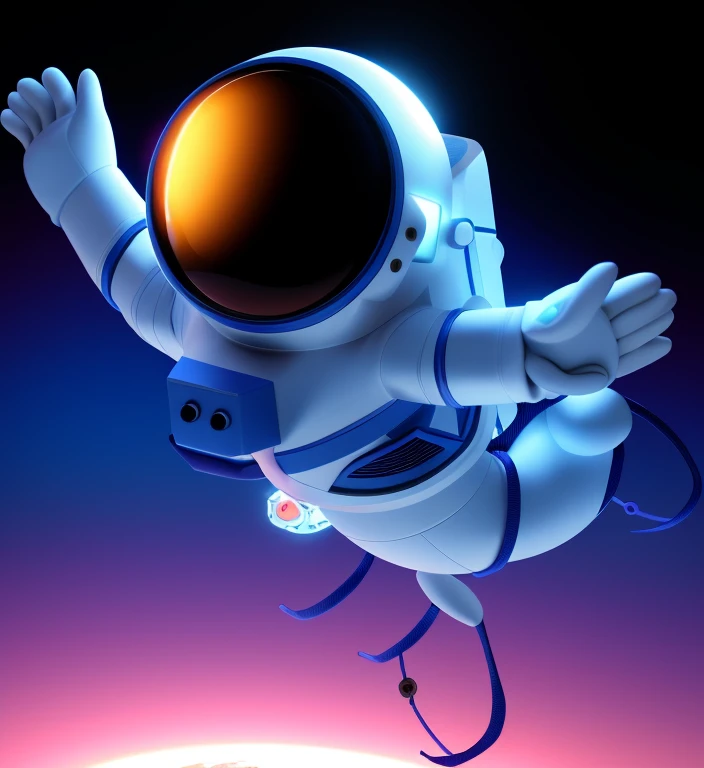 Astronaut in spacesuit raising his hand and pointing at something, detailed astronaut, futuristic astronaut, Astronauts below, The astronaut, little astronaut looking up, astronaut in space, astronaut lost in liminal space, An astronaut, astronaut in space, portrait of an ai astronaut, an astronaut floating in space, spacewalk, Astronauts relaxing in space, space walk scene,3D illustration,3Drenderingof