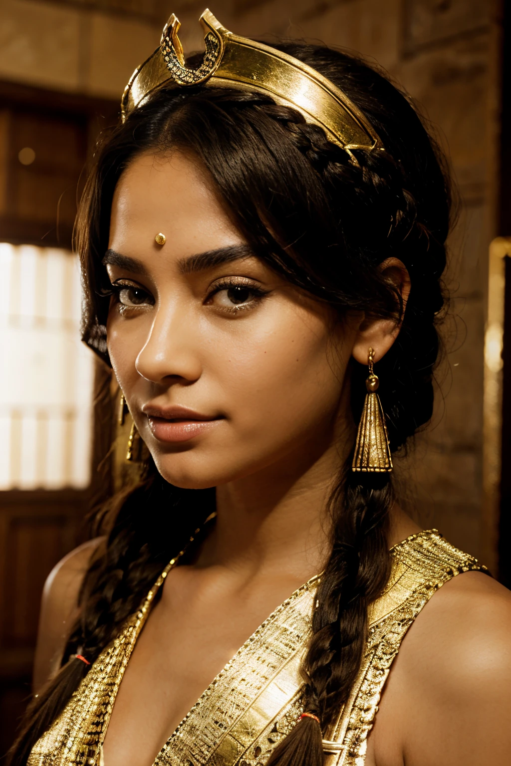 Egyptian queen braided hair