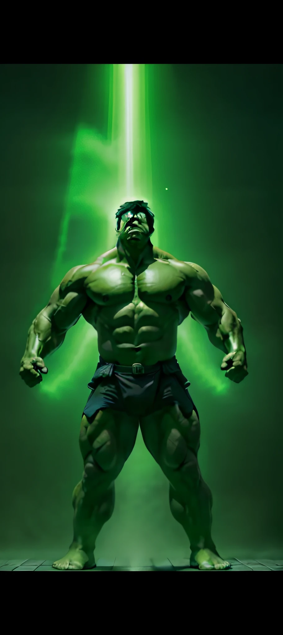 a close up of a man with a green light in his hands, hulk like physique, hulk body type, muscular! green, the hulk, incredible hulk, epic vfx shot, incredible vfx, the green lantern, dwayne johnson as hulk, son goku as the incredible hulk, green lantern, hulk, muscular!! sci-fi, 8k vfx render, the incredible hulk