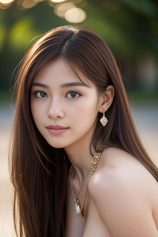 1 girl, very bright backlighting, solo, {beautiful and detailed eyes}, summer night, large breasts, thighs, shiny pale skin, dazzling moonlight, calm expression, natural and soft light, hair blown by the breeze, delicate facial features, Blunt bangs, beautiful korean girl, eye smile, very small earrings, 22yo, ((model pose)), Glamor body type,(brown hair:1.2), film grain, realhands, masterpiece, Best Quality, photorealistic, ultra-detailed, finely detailed, high resolution, brown messy hair, perfect dynamic composition, beautiful detailed eyes, asian girl,((nervous and embarrassed)),sharp-focus, beautymix, Film Girl, smile,(full nude:1.3),(pendant:1.5),(long_hair:1.3)