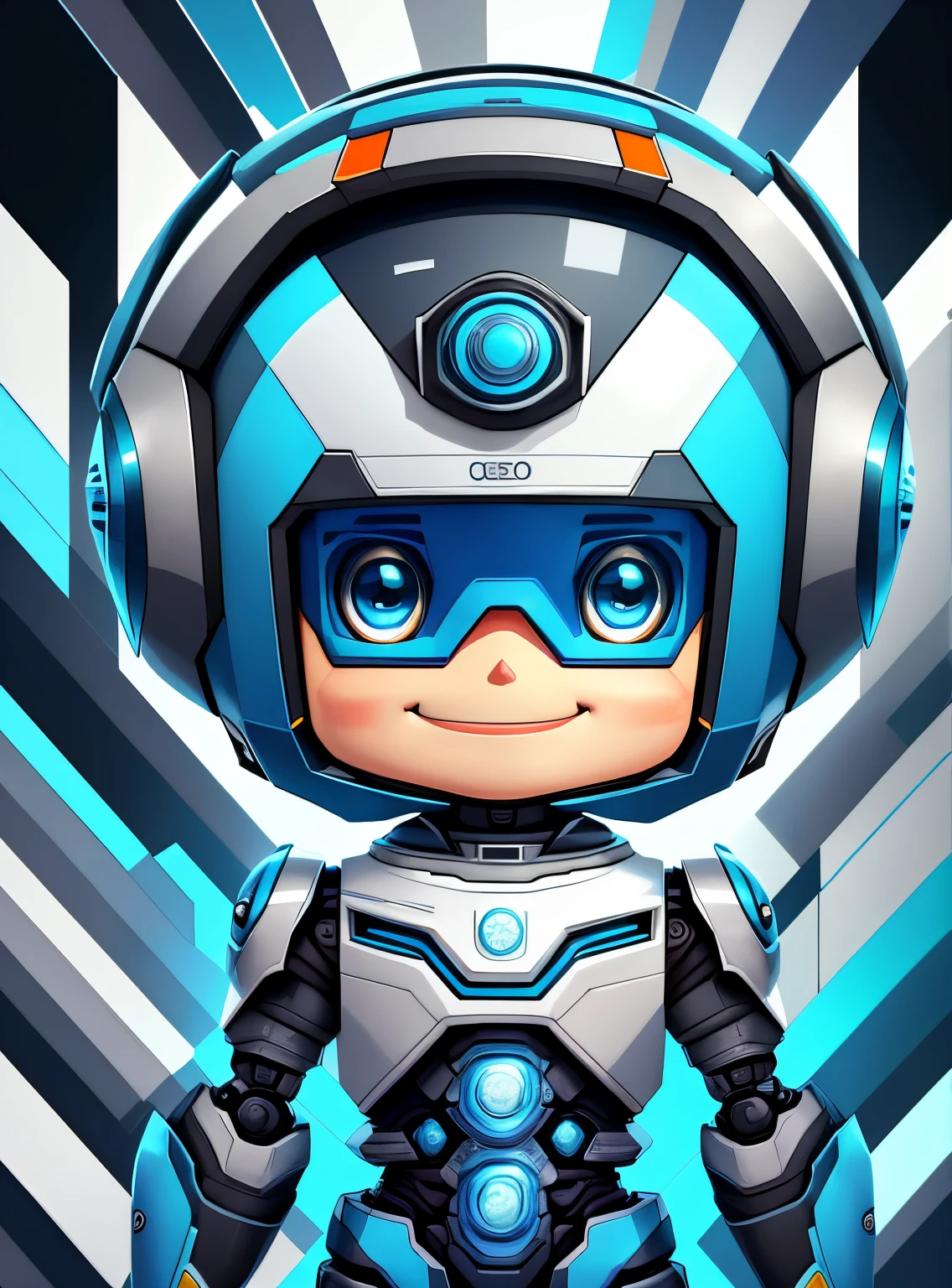 (cute robot boy smiling) stylized identical to 1940 |)), acolchoamento ,multidimensional geometric wall PORTRAIT, arte, Chibi,
Yang016K, lindo,(( cor vermelha predominante, azul e branco))
Primary works, qualidade superior, melhor qualidade, Arte Oficial, Lindo e Estetaduardo Kobra acolchoamento ,multidimensional geometric wall PORTRAIT, arte, Chibo,detalhes