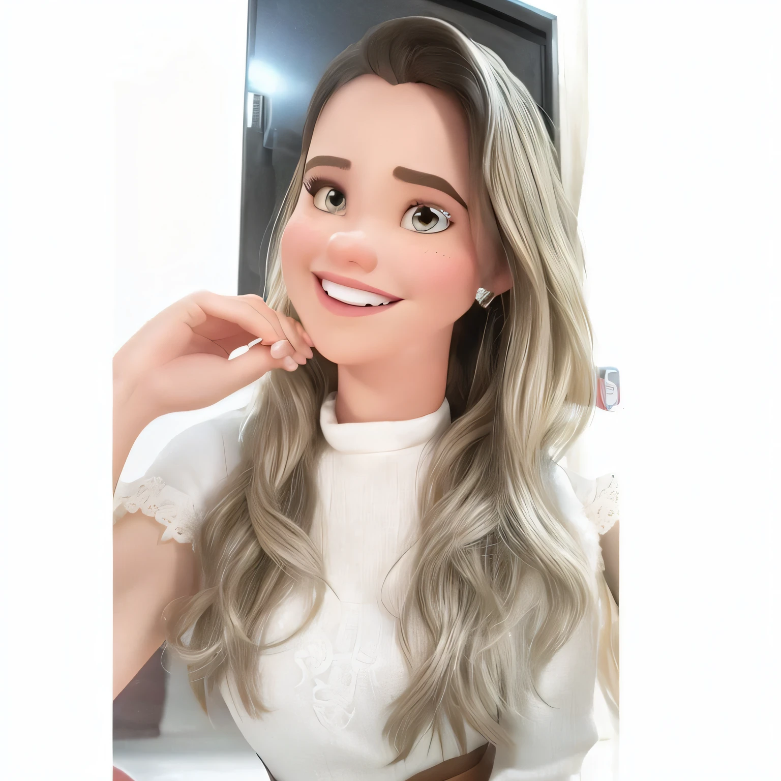 uma mulher estilo disney pixar, alta qualidade, melhor qualidade