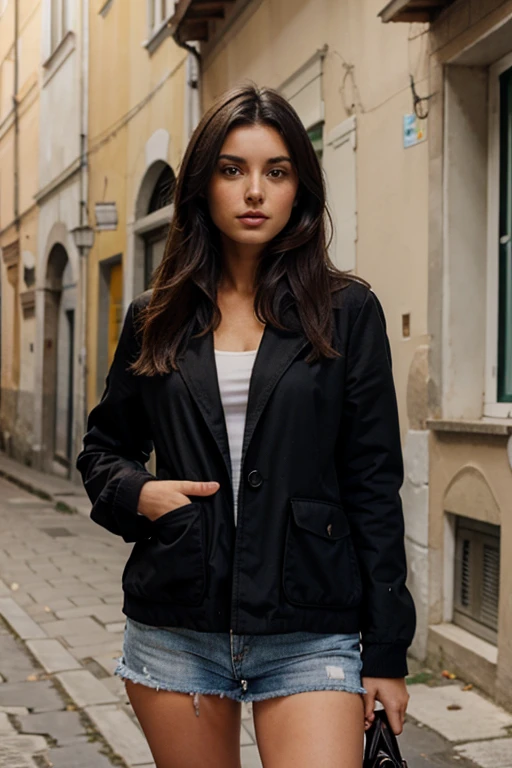 italian brunette model