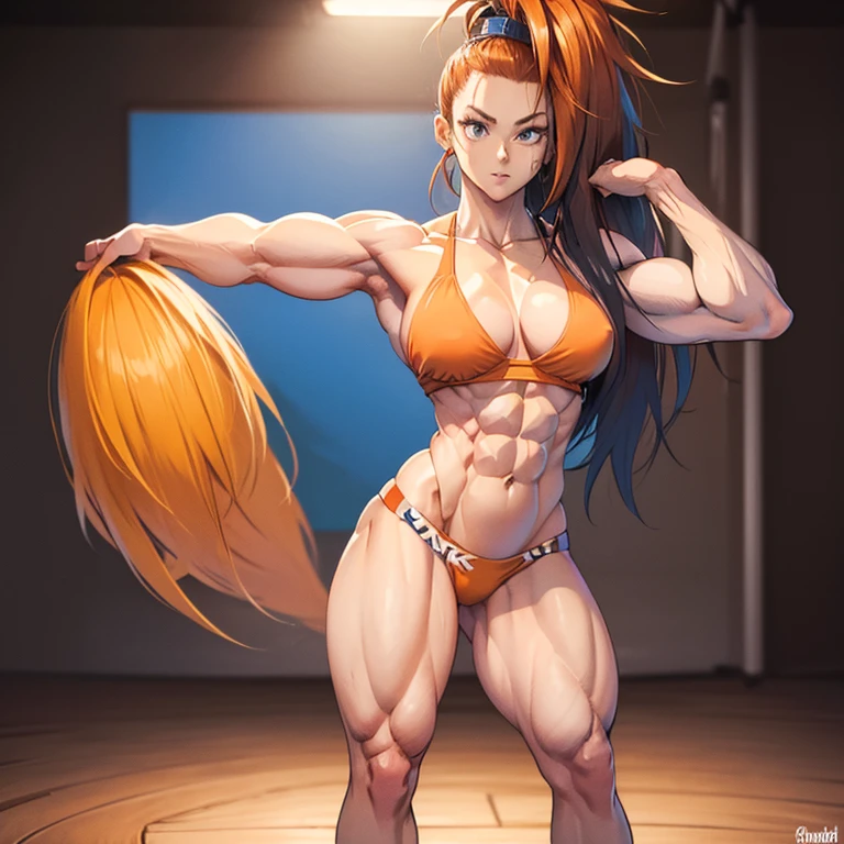 Full body image of a werewolf woman, full body in image, wearing tattered clothing, long hair with werewolf-like features (fur, claws, fangs), female body, muscular and wild body, dynamic pose, detailed pose, simple background, expressive face showing ferocity, focus on face, line art, sketch