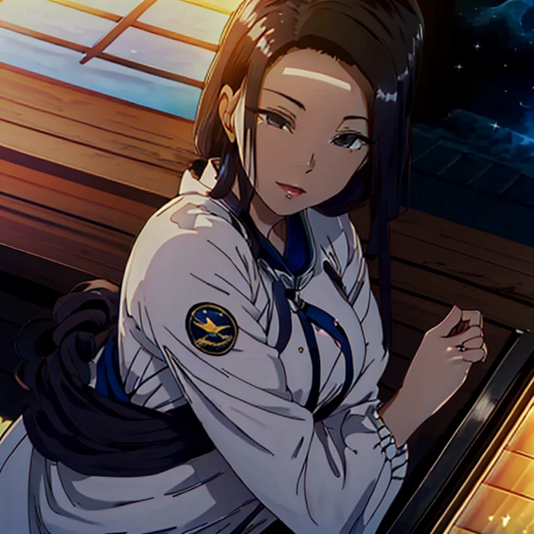 ((ultra real detalhado.O astronauta) (master part, Qualidade Superior, best quality, arte oficial, Beauty and Aesthetics: 1.2), Very detailed, colorido, mais detalhado, Ramos, O astronauta, (Mards)O astronauta(Canyons), (Futuro traje espacial de linho), Postura de luta raivosa, looking at the floor, Batik bandana de linho, Crane Pattern Long Sleeve Clothing, Desfiladeiro do Astronauta(Respingo abstrato de propileno:1.2), Dark clouds lightning background,Sprinkle with gold dust(realista:1.4),cabelos de cor preta,Fluttering flour,rainbow background, A high resolution, O detalhe, Fotogr RAW, sharp re, Nikon D850 Film Stock Photo by Jefferies Lee 4 Kodak Portra 400 F1 Camera.6 tiros, cores ricas, Texturas vivas ultrarrealistas, dramatic lighting, Tendência Unreal Engine Art Station, Cinestir 800,flowing black hair,(((Mards)))