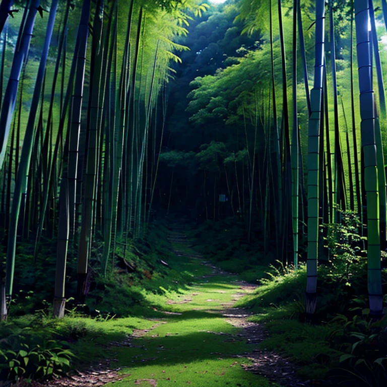 (best quality,4k,8k,Altas,master part:1.2),ultra-detalhado,(Realistic,fotorrealista,photo-realistic:1.37),Floresta de Bambu,Moonlight through the bamboo forest,Lua Redonda,Dancing fireflies,Lanternas brancas espalhadas,arte de fundo do anime,Anime Beautiful Peaceful Scene,beautiful anime scenery,Anime exuberante John 8K floresta de bambu,Lago Misterioso da Floresta,natureza anime,Floresta de Bambu e Rio,Ribeirinho na floresta de bambu,Anime Scenery Wallpaper,serena exuberante floresta de bambu,Fundo do anime,natureza animeza wallpaper,suave ondulação Bamboo Creek