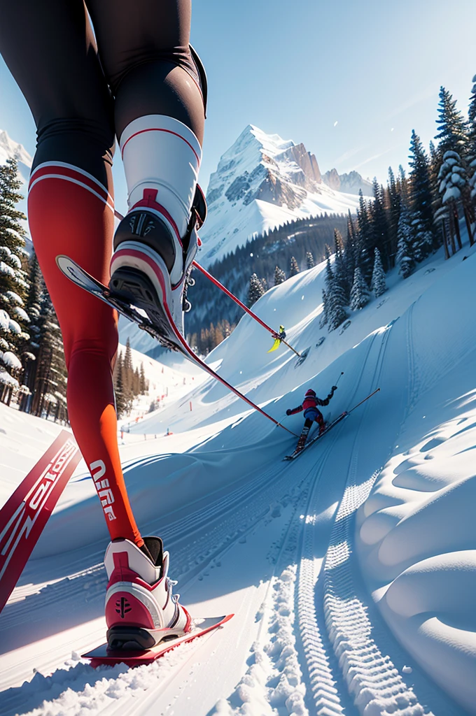skiing,in the snowfield, The field of view is long and wide, With a cool and fashionable attitude, jumping in the air, Maximize dynamic movement quality,4K,8K,A high resolution,tmasterpiece:1.2),ultra - detailed,(actual,realistically,realistically:1.37), HighDynamicRange, Vibrant colors, Focus sharp,physically-based renderingt,
Depicts the scene of a skier gliding gracefully on the pure white snow... Skiers wear vibrant and contrasting ski wear, Stands out against the snowy background. The surrounding landscape is towering snow-capped mountains, Integrate with the clear blue sky.

[Winter sports]() Asian lovers gather together, Watch in awe as skiers complete impressive jumps. Skiers&#39;body perfectly balanced, Demonstrate their extraordinary skills and control. The sun shines warmly, A golden light appeared at the scene, Create stunning shadow effects on snow.

The snowfield is dotted with small crystals, gleaming in the sunlight. Skiers&#39;Skis leave clearly visible marks on the snow, Demonstrate the speed and grace of descent. Snowflakes dance in the air, Bring a touch of magic and whimsy to the scene.

Skiers&#39; Their expressions are more confident and focused (beatiful and detailed) Eyes and lips. Their faces and bodies are adorned with rosy blush, represents the excitement of the sport. Skiers&#39;Hair Fluttering in the Wind, Increase movement and energy.

The overall beauty of the artwork tends to (actual/realistically) Stylized, Attention to detail and precise texture rendering. Vibrant colors、realisticlying, Enhance the visual impact of your images. Composition and lighting create drama and excitement, Capturing the essence of the ski experience.

With this little trick, Stable diffusion will produce stunning and immersive images，The beauty and beauty of skiing is reflected in the vast snow landscape.