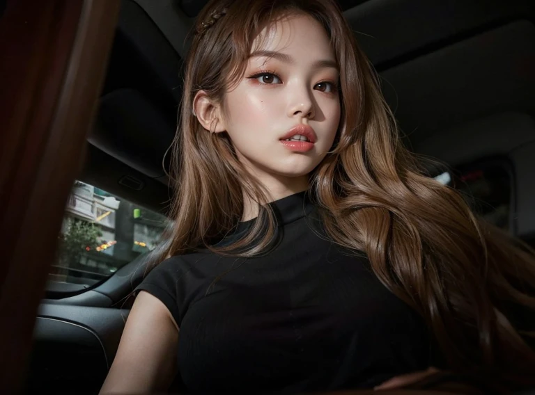 There is Jennie Kim with long hair sitting in a car, 18 anos, Pokimane, 1 6 anos, Retrato Sophie Mudd, 19-year-old girl, 🤤 retrato da , 2 2 anos, Anna Nikonova aka Newmilky, 21 anos, 1 9 anos, ela tem cerca de 2 0 anos, jennie blackpink