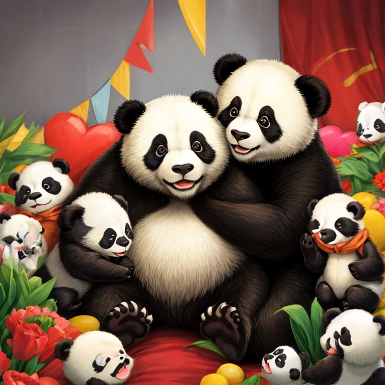 panda-gigante，adolable