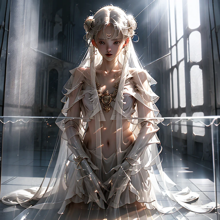 (tmasterpiece,Best_quality,Hyper-detailing:1.3),Epic,rendering,Volumetriclighting,welcoming,Virginia Live Oak Girl,see-through gossamer,Slim, Holy and sexy,maidennurse,the original god,Raiden general