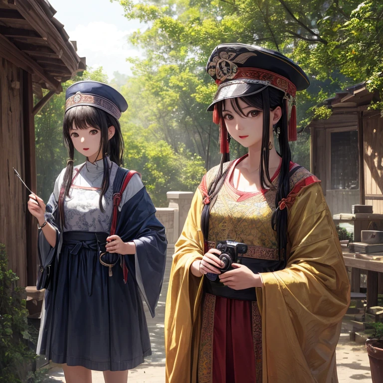 (Fotografia RAW、qualidade superior)、(realisitic、fotos realistas:1.3)、qualidade superior、ighly detalhado、obra prima、ultra-detalhada、illustratio、1girl em、Zhuge Liang