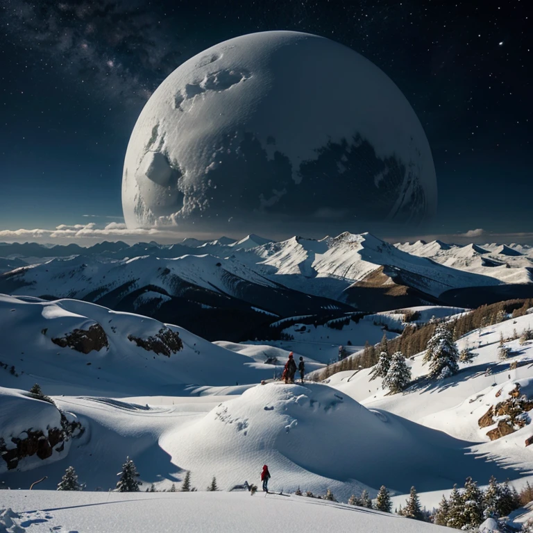 Dreams，snow landscape