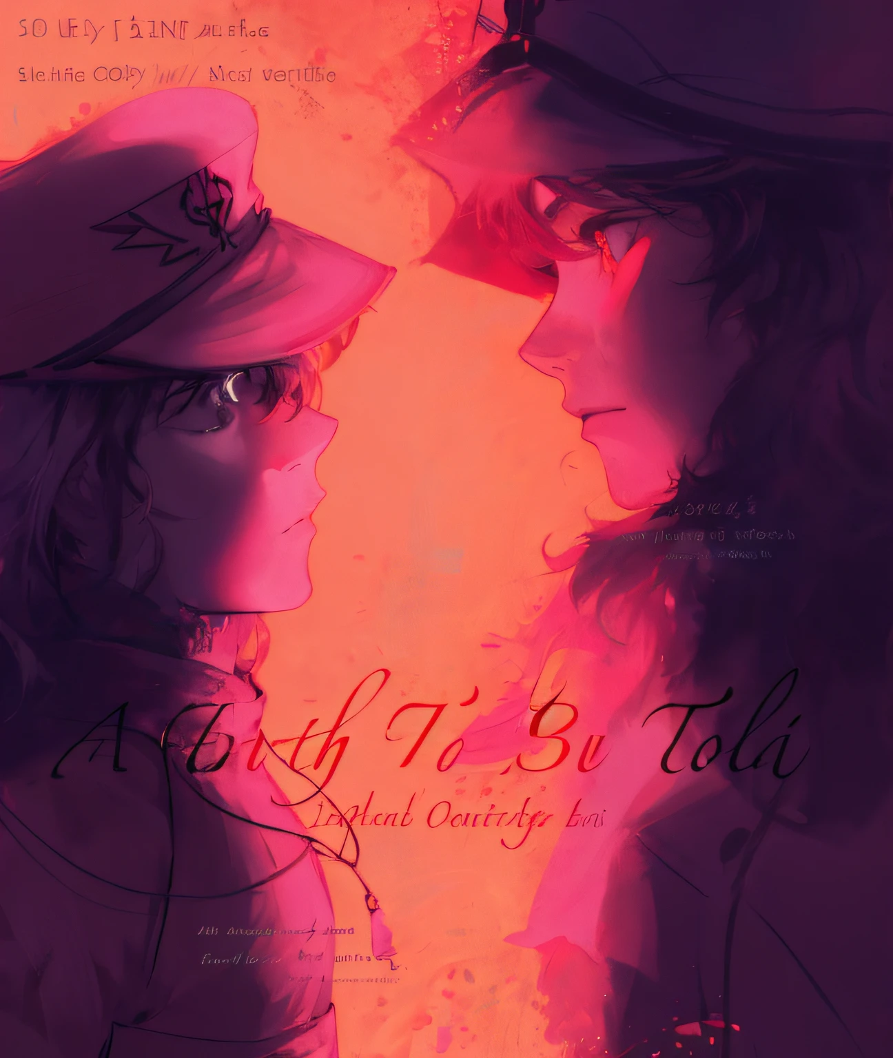 Anime style image of a few people in hats, Offizielle Fanart, Cover-Art, Offizielle Fan-Art, Fan-Art, Buchcover!!!!!!!!!!!!, sein werden, Cover-Illustration, Offizielle Kunst, Fanart ", [ Digitale Kunst, Detaillierte Fanart, Offizielles Artwork, inspiriert von Ike no Taiga, fanart, tumblr, Hochwertige Fanart, Sirius A und Sirius B, Werbeplakat