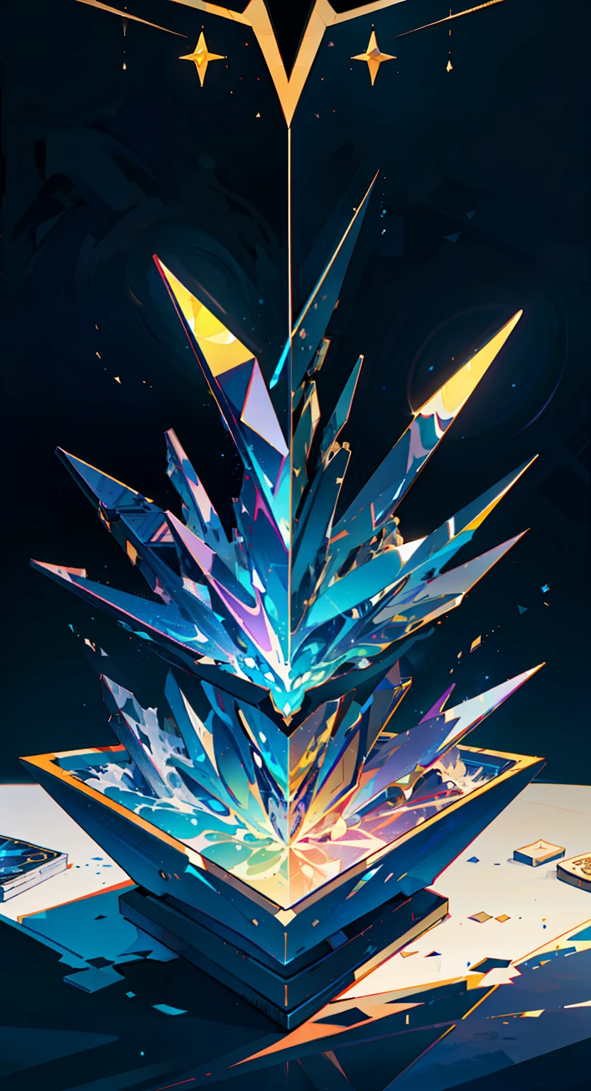(best quality,4k,highres,masterpiece:1.2),ultra-detailed card game design, frontal view ,realistic, gradient,  golden and blue colors,sharp focus ,studio lighting, cardgame design graphic style frame, decoration sculpt in design, yugioh ,blanc SPACE IN THE MIDDLE FOR DESIGN