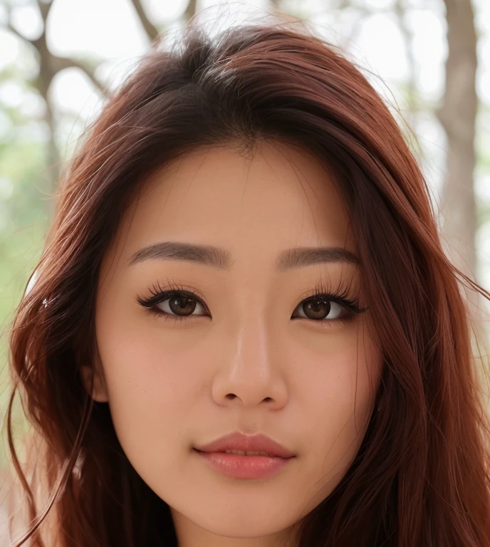 a close up of a woman with long hair and a necklace, south east asian with round face, asian face, detailed face of a asian girl, a young asian woman, asian features, kwak ji young, korean face features, asian beautiful face, young asian woman, beautiful young korean woman, beautiful south korean woman, an asian woman, korean woman