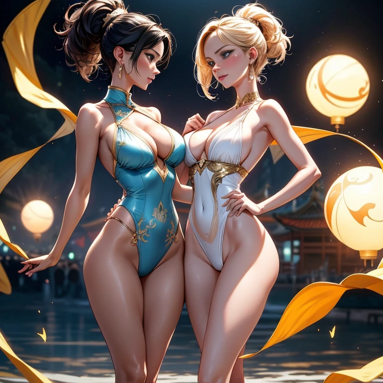 Two girls having close contact, Full body photo of couple, Goddess girl, gorgeous one, splash up, butterflys, Smooth pen and ink,Tom Bagshaw Art Station《the face》,lunar goddess, Whole body diagram，详细的the face, (Upper part of the body: 1.4), (the underwear is transparent: 1.3), Golden decoration, solid black background,Close-up of two beautiful caucasian girls, body dynamic movement, Oiled, number art, fallopian tube, Full body lesbian,Sakimichan Art,Oriental mandala tattoo, Rich fractals, plata、golds、copper spirit,ancient floating objects, Antique lamps, fallopian tube，lacivious pose, Visible nipple, Thanos is visible，Full body lesbian，Big breasts are beautiful, sexy for, low chest, bare-legged, cleanness, everlasting, Hanfu, Wet with, Certainly, Realist, highest details, loong pattern, fenghuang, Sankta, Sankta, jin shan, temple, Countless palaces, ​​clouds, Luce Dorada, Nasturtium, (Tianchi Beach), Faraway view,fallopian tube, Full body lesbian，Sakimichan Art，light  smile，splash，lacivious pose, Visible nipple, Thanos is visible，Full body lesbian，transparent costume，light  smile，Estillo Jean-Baptiste Monge, bright, The beautiful, fallopian tube, bright , Cute and cute, filigrees, edge lit, lamplight, exceedingly , magical, hyper realisitc, like a dream, number art, , ample, Artyom and James Jean,ancient floating objects, Antique lamps, fallopian tube,ancient floating objects, Perfect masterpiece,Best quality,Perfect illustration,8K,delicated face,Observe the audience, Gentle blue eyes，cana，fundo vermelho, number art，Flat drawing，Colorful illustration，style of anime, girl from far away, Shiny, splash, Camel toes, Smooth pen and ink，Two complete female bodies,  body dynamic movement，Complete two female bodies, crotch chuck，fluids, 3d fractal，8 head body，lean legs，Natural sagging，big chest and thin waist，high-heels，Elegant，High ponytail hairstyle，Complete body，Bareleged，Glow skin，with shiny silver hair，including legs and feet，King size，mesmerizing eyes，Slim abs：1.6，The bones are straight，dermis, Decorative style，Sports and toned body, dermis, Hardly any clothes, Lop, Nice face, Octagon rendering, number art, extremly high detail，Polished, realistically, Focus sharp, hip is cocked, sexually arousing, sexual expressio, Hazy beauty, Camel toes, ample, character  design, unreal-engine, a 3D render, Volumetriclighting, rethink, smooth private parts, Digital illustration, Full body photo, Anatomically correct，ballet pose，Elegant styling，Camel toes, Short hair details, drenched all over the body