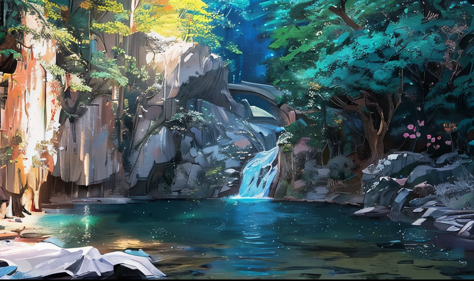 Anime style drawings While maintaining the original layout of approximately 80%