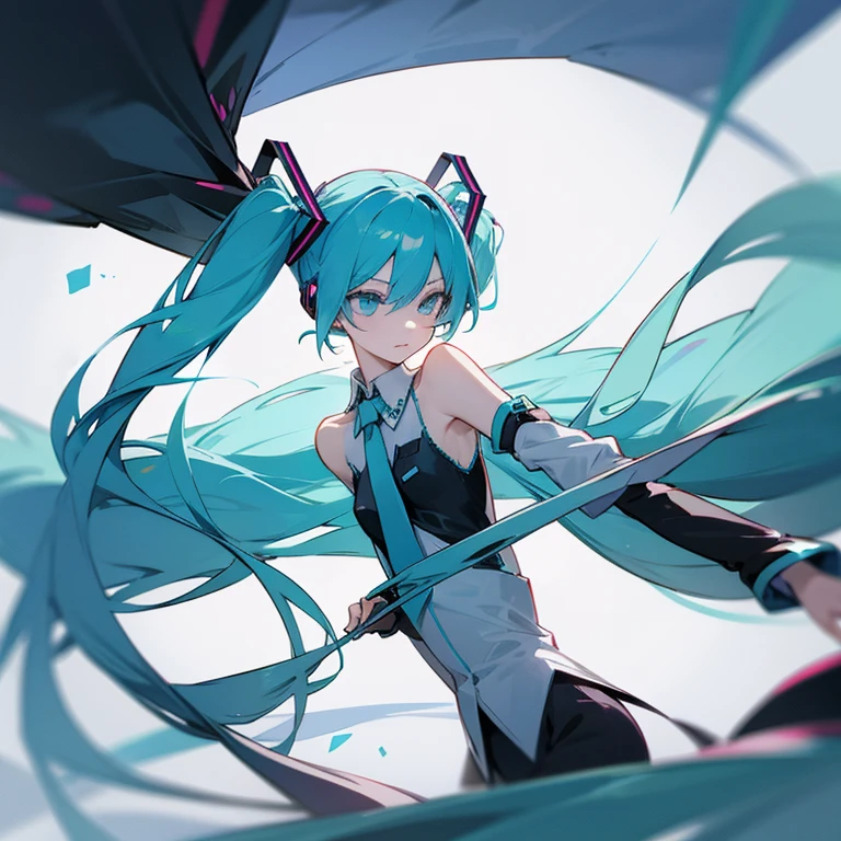 miku hatsune illustratio Dynamic A slender