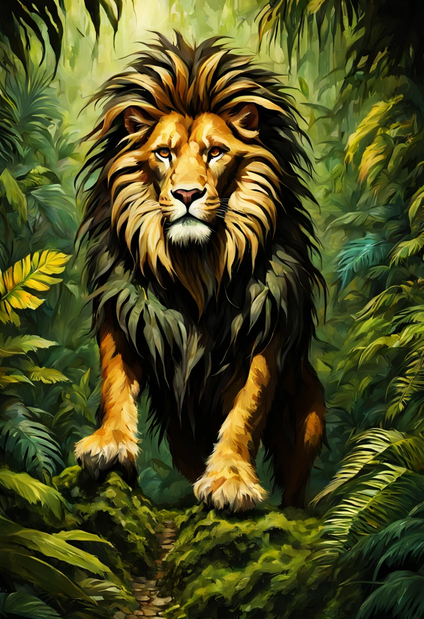Creature of The Jungle by Arkhan, glamorous. bright, shaggy, fashionable