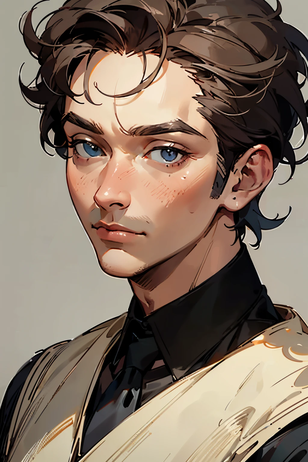 ((best quality)), ((masterpiece)), (detailed), a man perfect face