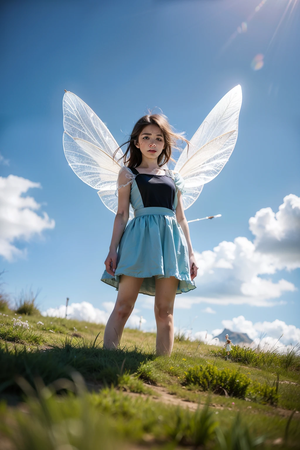 2D，Beautiful pictures of the Little Doctor Fairy in the fight against the sky