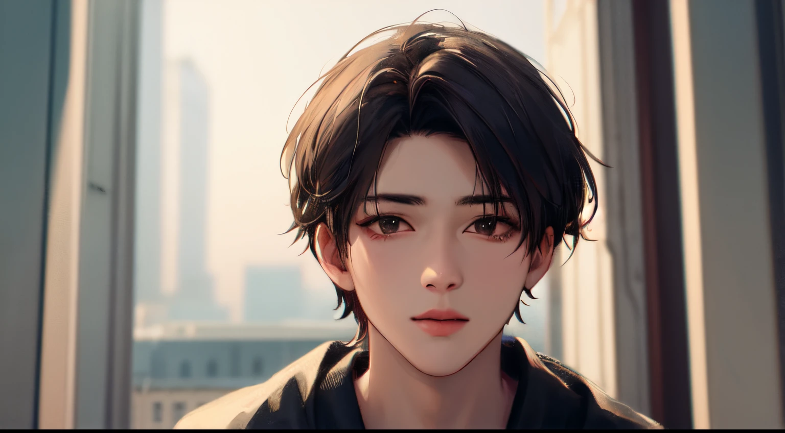 ((best quality)), ((masterpiece)), (detailed), perfect face, boy, short hair, sporty, hip hop