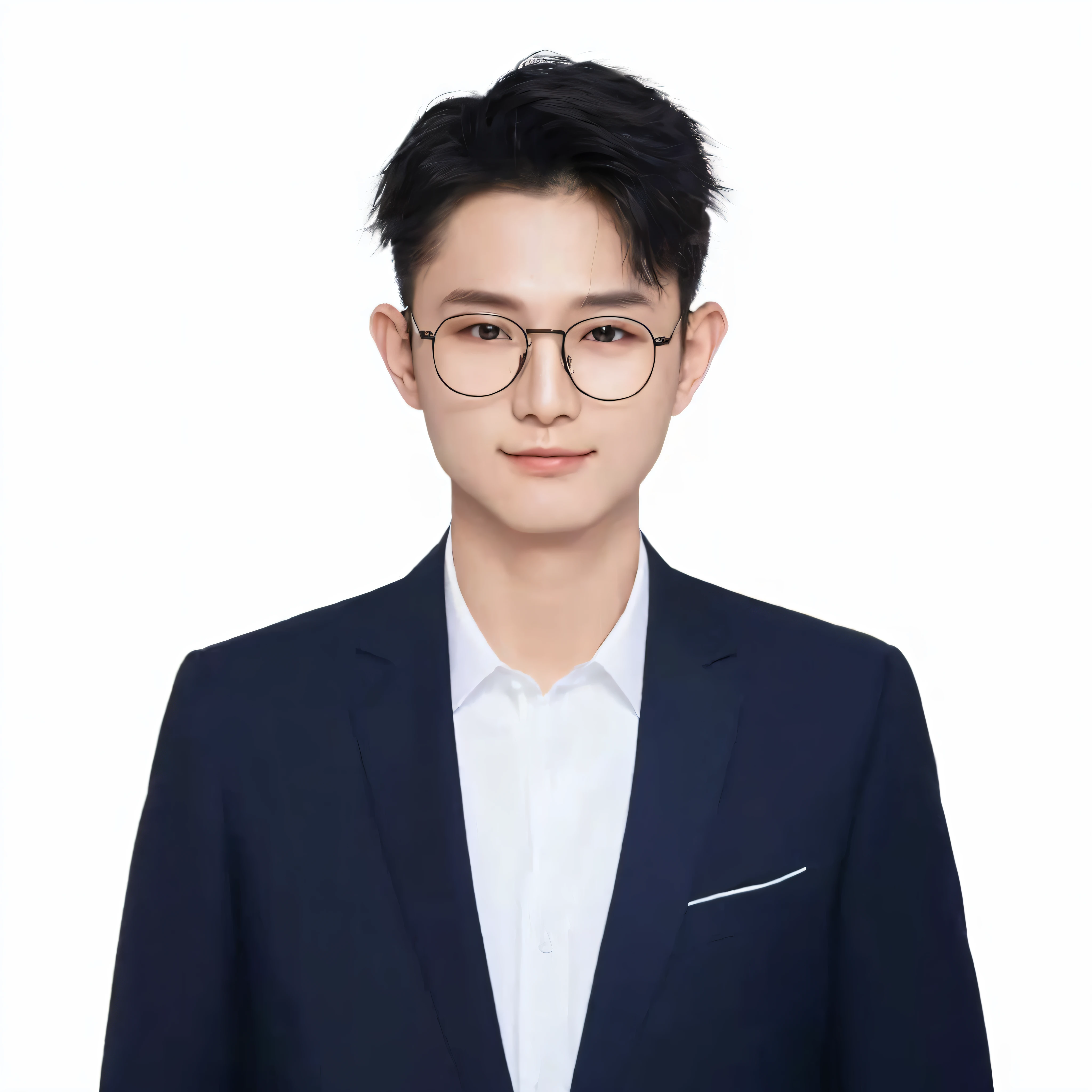 Arad girl posing for a photo in suit and glasses, yanjun cheng, Cai Xukun, jinyiwei, Li Zixin, professional profile picture, wenjun lin, Lin Qifeng, Wang Qichao, 2 8 years old, Professional profile photo, zeng fanzh, xintong chen, yihao ren, 27 years old