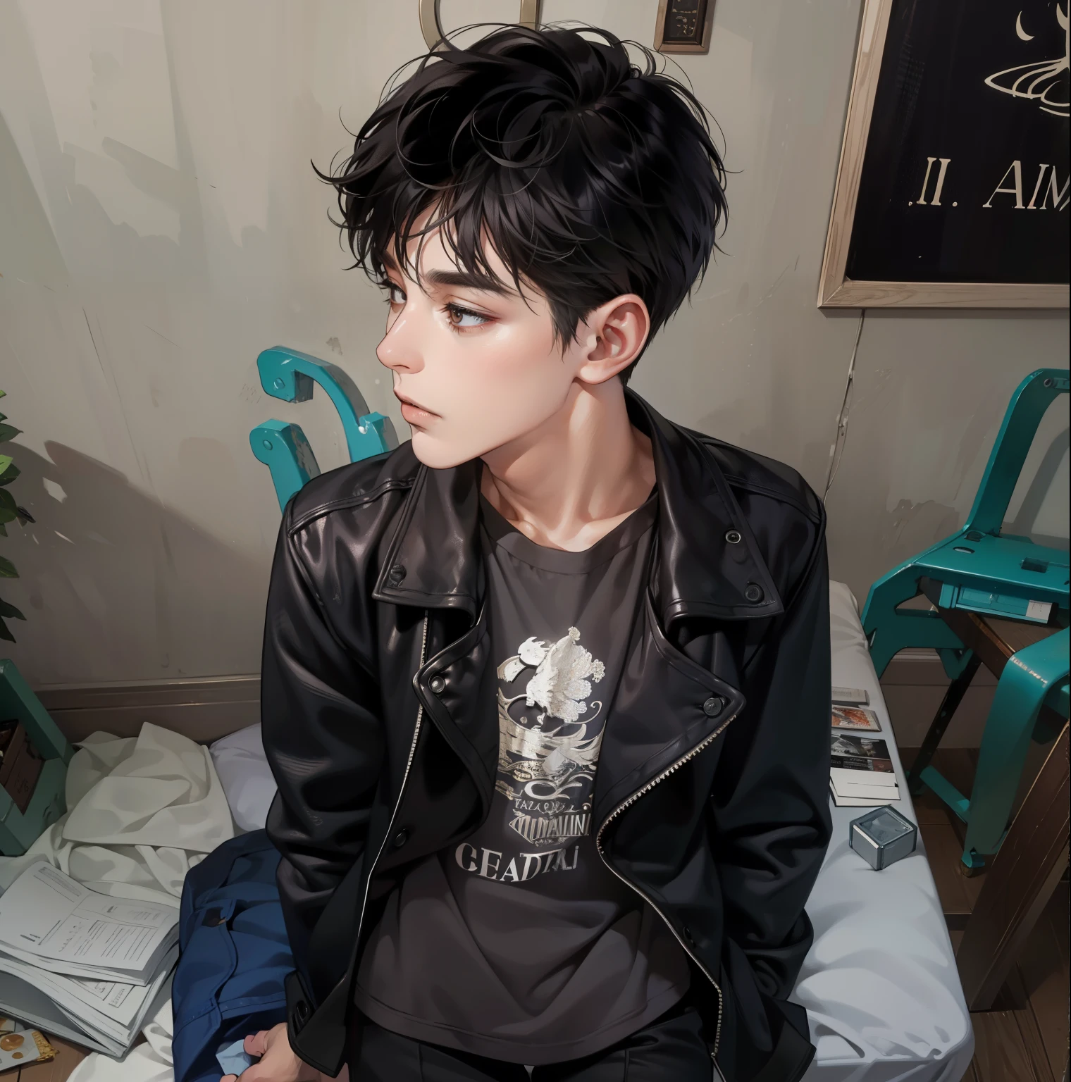 Masterpiece, high quality, best quality, HD, realistic, perfect lighting, detailed body, 1 man