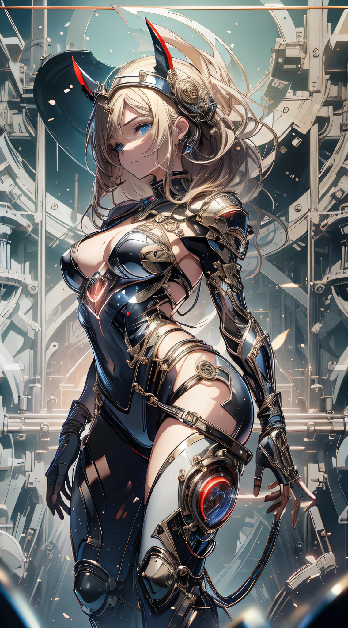 A Female robot is sleeping in bedroom, spread legs, nude, banzai pose. she wears no dress. She Brown short hair is tied with two big red clothespins, She lifts up the under hem of her white plain dress, leaning over, masterpiece, very short pigtails,brown hair, mature, android, blue eyes, full body figure, Height: 160cm, flushed cheeks, 2020s anime picture, A beautiful robot with short brown hair in two short pigtails held up by two very large huge red clothespins, Uplifting, No NSFW, whole body, barefoot, archaic smile, getting orgasm, 25 years old, sweat bucket.