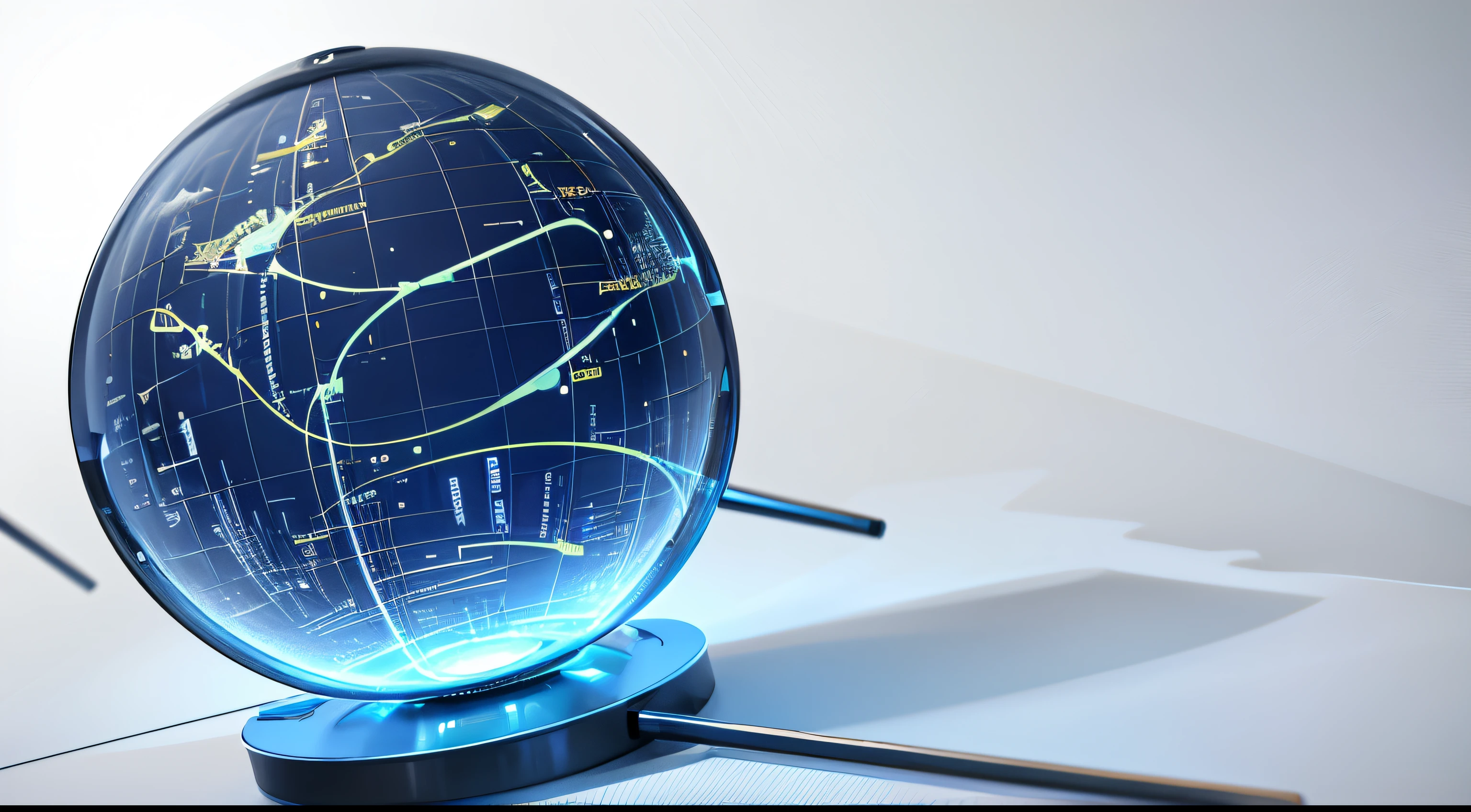 Engaging 3D visualization featuring stunning graphs、glinting