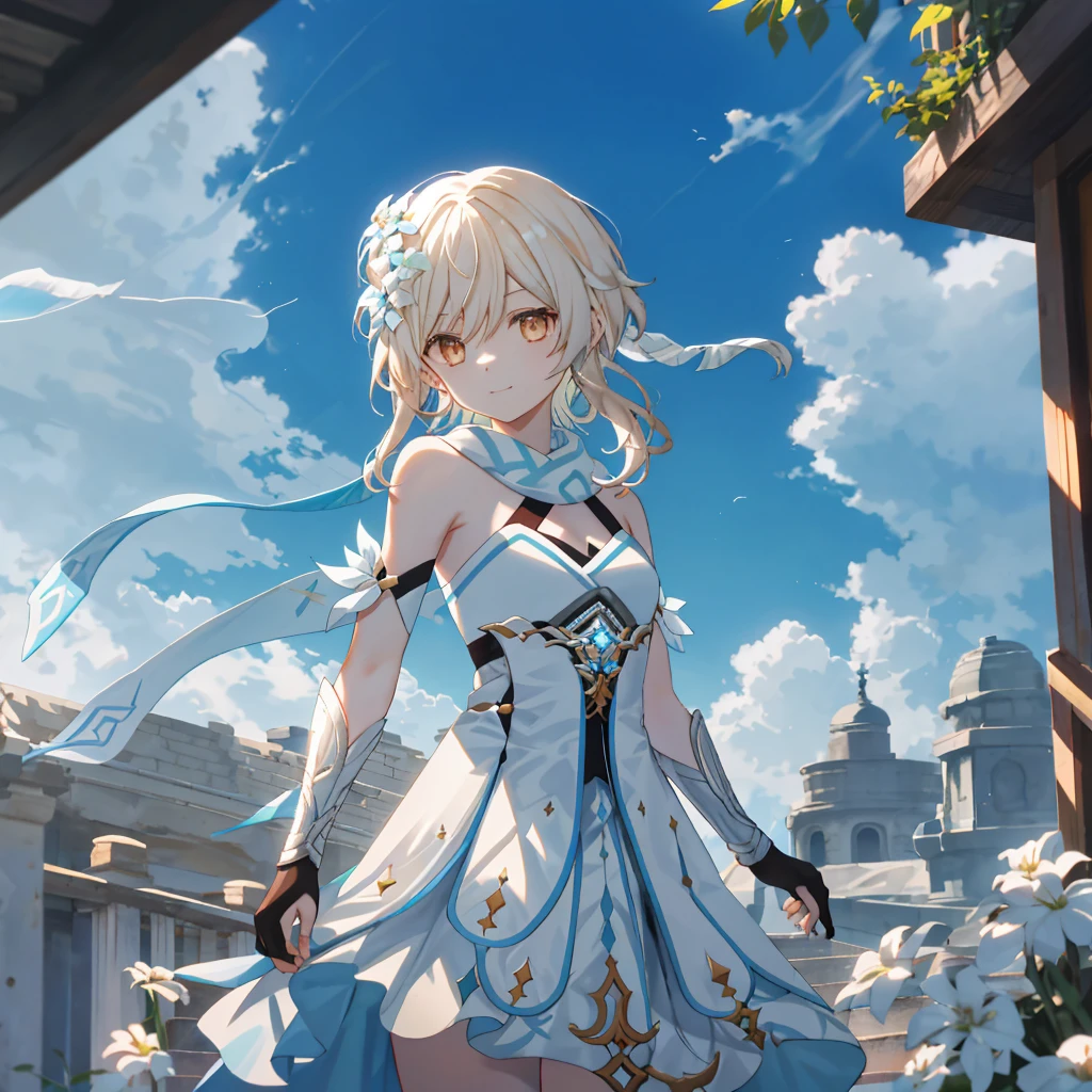 hatsuneMiku、(ultra Realistic), (An illustration), (Highres), (8K), (highlydetailed), (the best illustration), (Beautiful Detailed Eyes), (beste Quality), (Super Detailed), (Master peace), (Wallpapers), (Detailed Face), solo, 1girl, Aristocratic dresses、White hair, Iris heterochromatic eyes, small moles under eye, medium chest, Long legs,Stunning composition,Foot braids,Beautiful and detailed legs