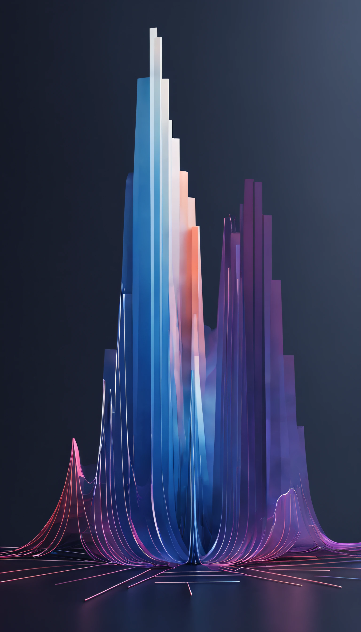 Engaging 3D visualization featuring stunning graphs、glinting