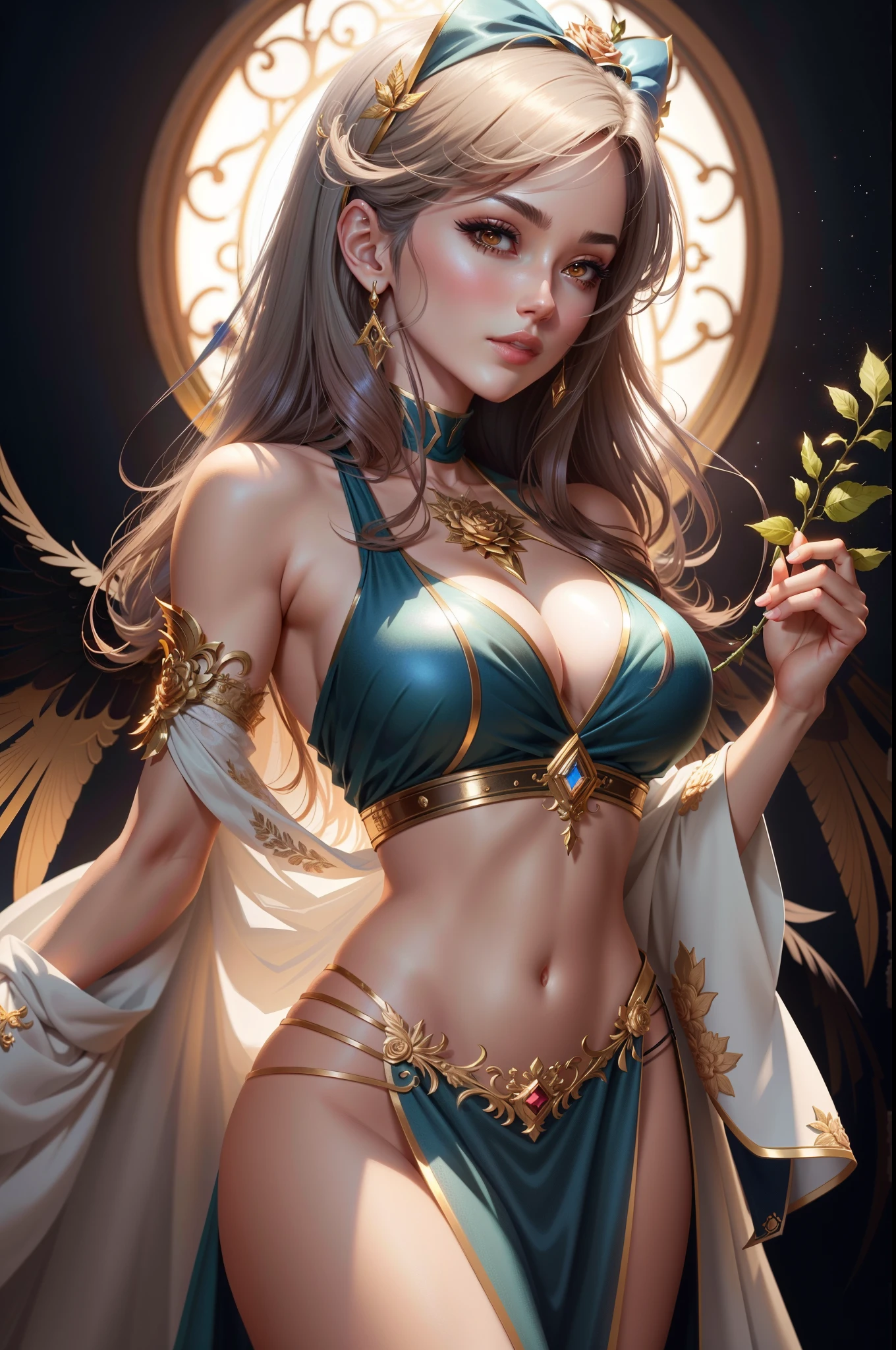 a close up of a woman in a costume holding a rose, extremely detailed artgerm, artgerm. anime illustration, ig model | artgerm, artgerm on artstation pixiv, ! dream artgerm, fanart best artstation, artgerm. high detail, style of artgerm, 2. 5 d cgi anime fantasy artwork