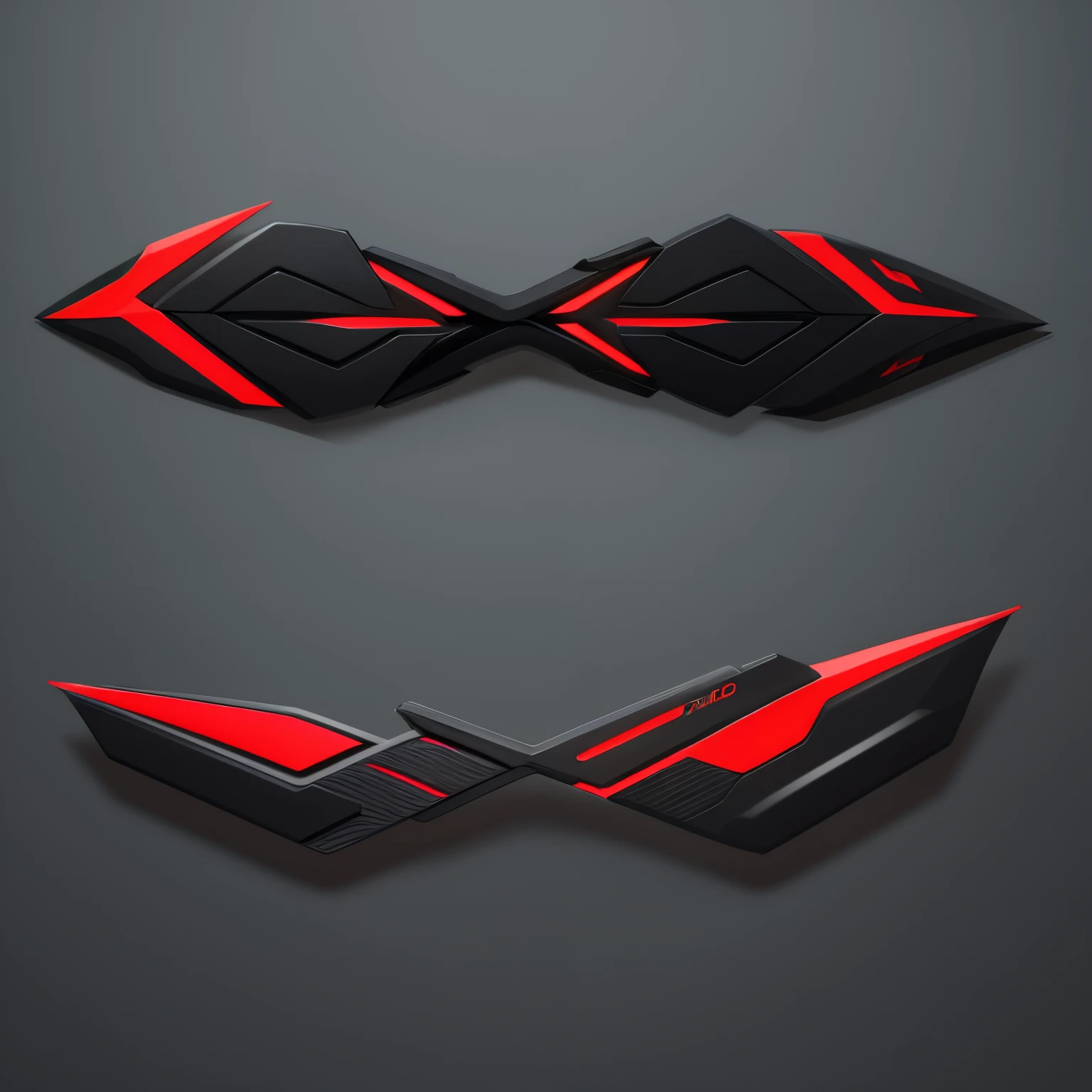 create a "Z" logo with the use of blades