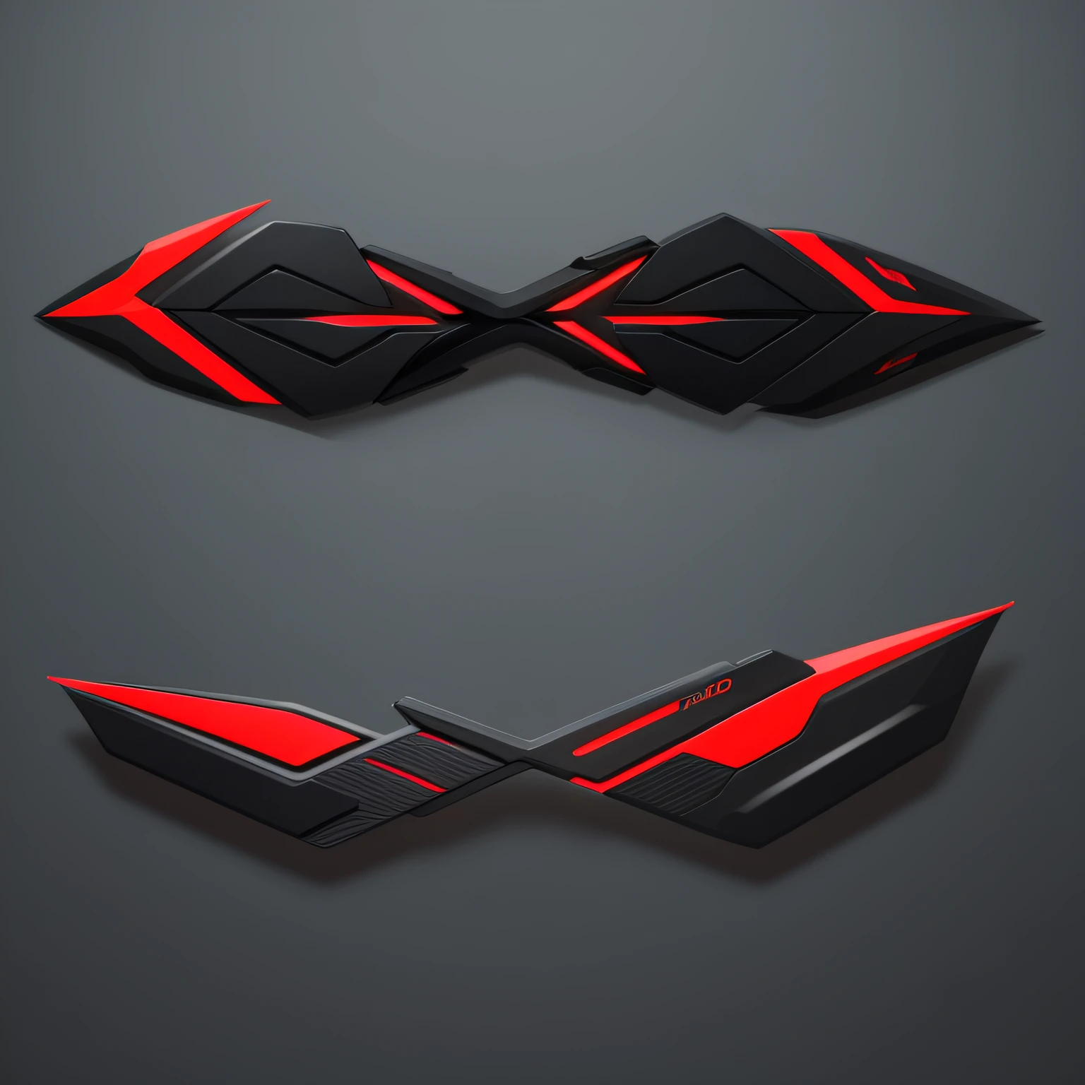 create a "Z" logo with the use of blades