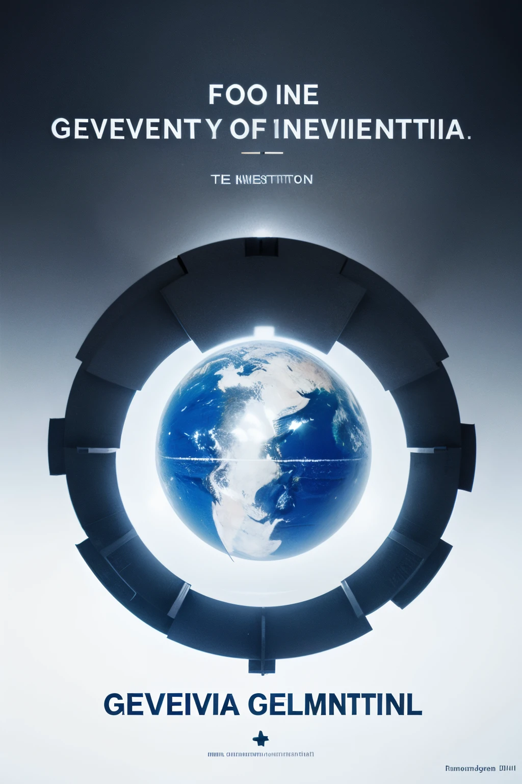 One world one governmentt This is a world organisation. For this create a logo with English text.