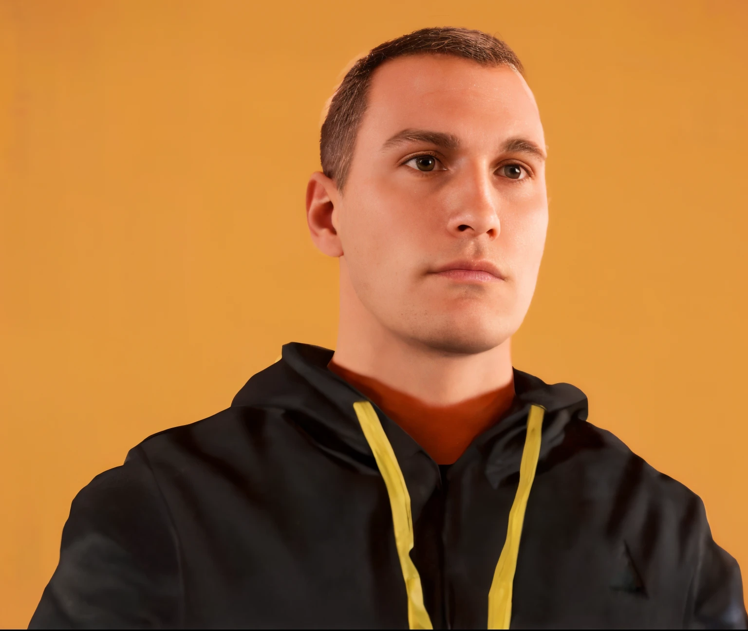homem arafiado com capuz preto e moletom amarelo, 8k portrait render, Anton Fadeev 8 K, Retrato NFT, Arnold Maya render, Personagem 3d realista, renderizado em Arnold, 3 d render de jerma 9 8 5, pele de espalhamento subsuperficial, Rosto altamente detalhado de 8k, personagem masculino, Retrato VFX altamente detalhado, Arnold Renderizador