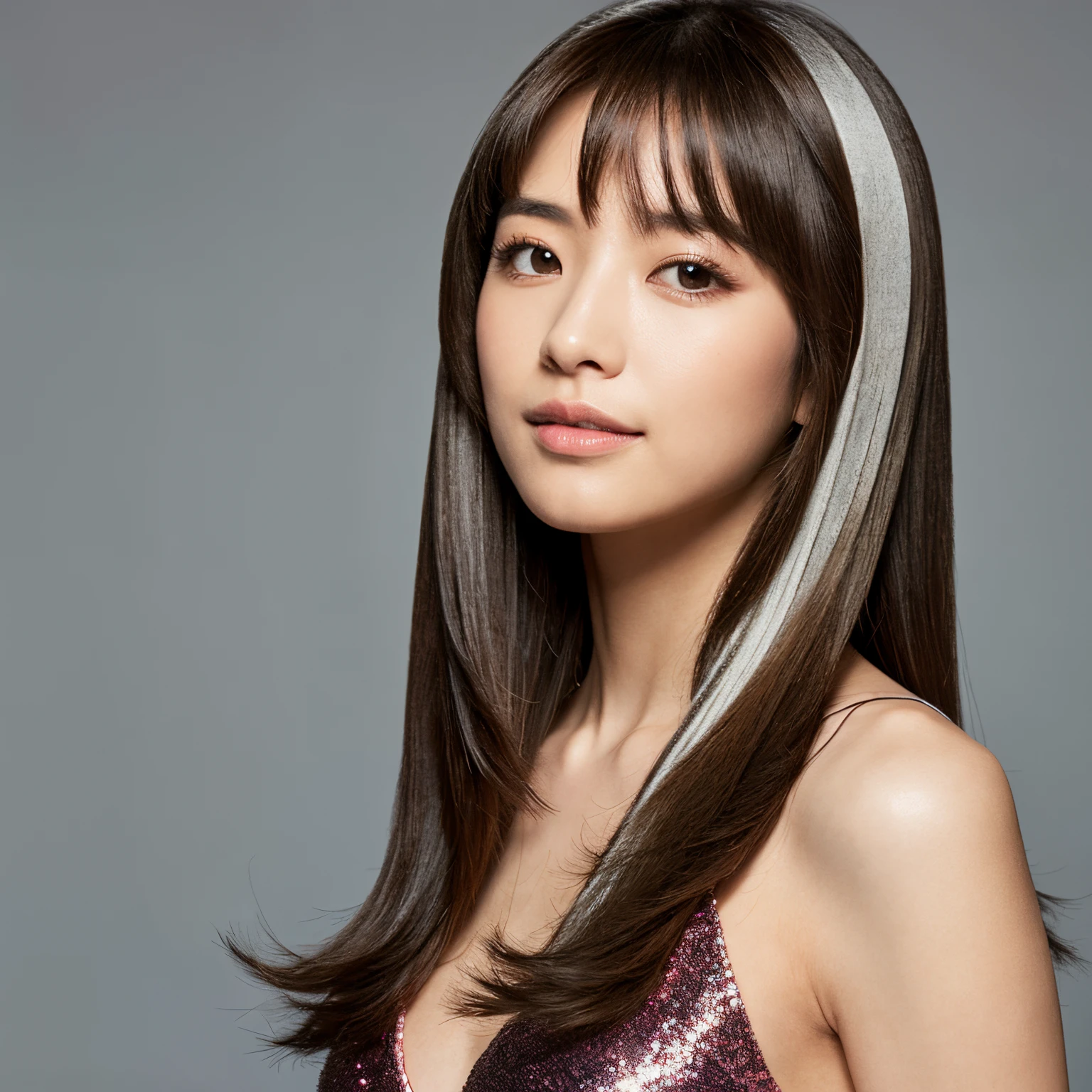 barechested silber hair