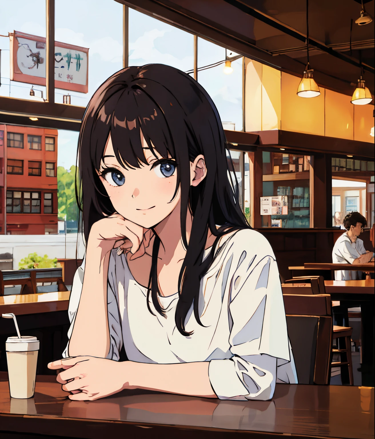 in the cafee