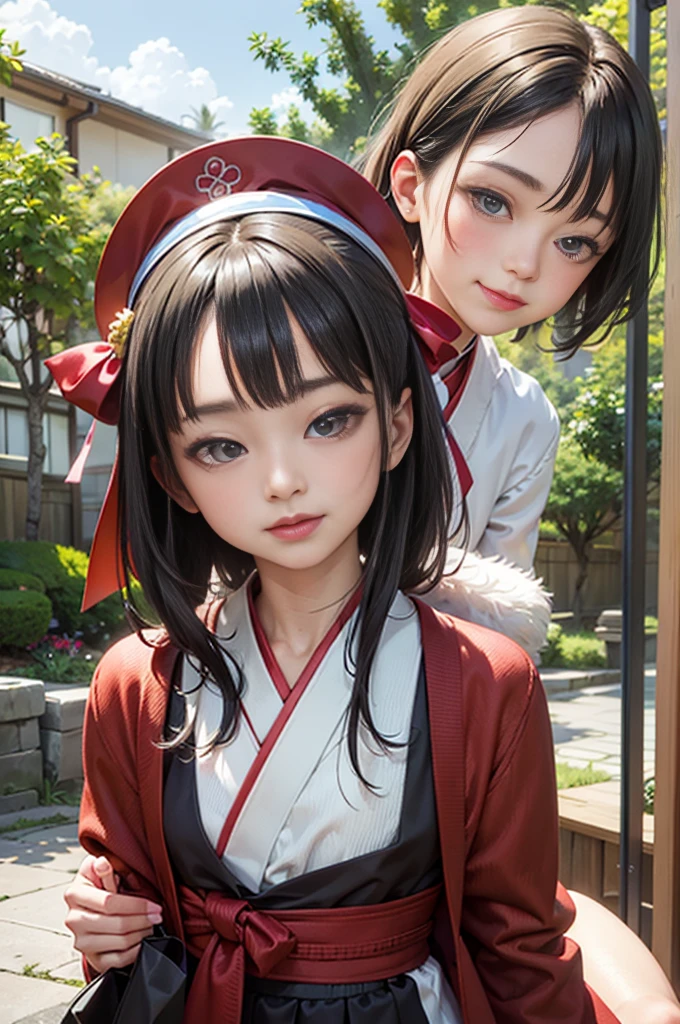 masterpiece, top-quality, detaileds, Woman in blue dress standing in front of crowd and smiling, Japanese portrait , chiho, Larisa Manobal, a young asian woman, tzuyu from twice, taken with canon eos 5 d mark iv, the face of a beautiful Japanese girl, cute young woman, Tropical islands, square