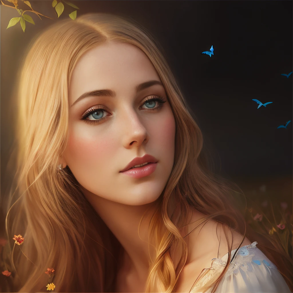 photograph of a woman with long hair and blue eyes in a field, anatomically correct drawn body, beautiful fantasy art portrait, fantasy art portrait, fantasy portrait art, beautiful fantasy portrait, fantasy portrait, gorgeous digital painting, beautiful digital painting, Detailed matte fantasy portrait, beautiful digital illustration, in the art style of bowater, Fantasy genre portrait, karol bak uhd, beautiful digital artwork
