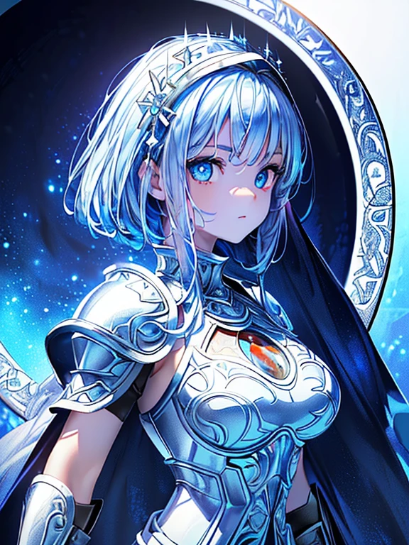 ((masterpiece、top-quality:1.5、a high chroma:1.5、ultra-detailliert、high-resolution illustrations:1.5、Ultra-high-definition CG、8k size wallpaper、offcial art))、(highly colorful:1.5),(front view:1.8),(1girl),(Princess knight),(Cute s:1.5)(Shining red eyes:1.5),(Beautiful face:1.5,Beautiful eyes:1.5)、(close to viewer:1.5),
(clear face:1.3)、(sexy body),((Detailed fantasy 、white plate armor:1.5)),((intricate detailes,detailed dress)), (Beautiful dress in every detail),(medium breasts:1.5),(Shining blue eyes:1.5),(Shining blue eyes:1.5)、(upper body:1.8)、(metal shine:1.5),white plate armor ,Fantasy,云、colourfull
