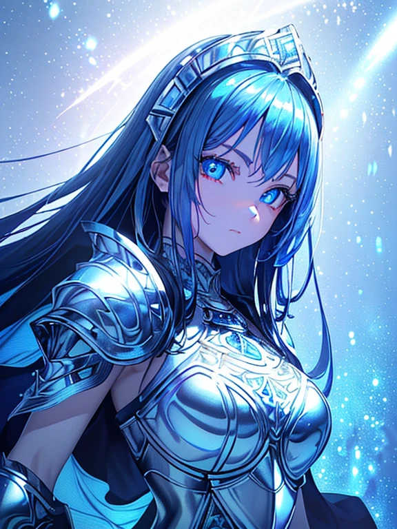 ((​masterpiece、top-quality:1.5、a high chroma:1.5、ultra-detailliert、high-resolution illustrations:1.5、Ultra-high-definition CG、8k size wallpaper、offcial art))、(highly colorful:1.5),(front view:1.8),(1girl),(Princess knight),(Cute little girl s:1.5)(Shining red eyes:1.5),(Beautiful face:1.5,Beautiful eyes:1.5)、(close to viewer:1.5),
(clear face:1.3)、(sexy body),((Detailed fantasy 、white plate armor:1.5)),((intricate detailes,detailed plate armor)), (Beautiful plate armor in every detail),(medium breasts:1.5),(Shining blue eyes:1.8),(Shining blue eyes:1.8)、(upper body:1.8)、(metal shine:1.5),white plate armor ,Fantasy,云、colourfull