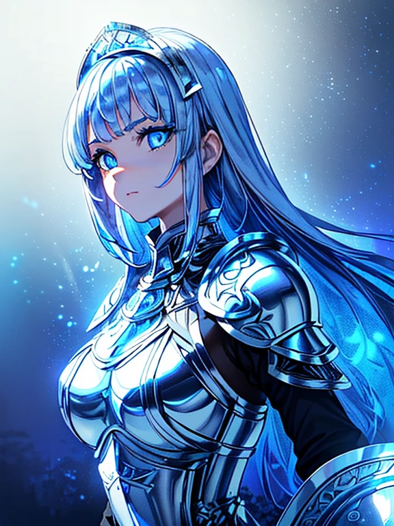 ((​masterpiece、top-quality:1.5、a high chroma:1.5、ultra-detailliert、high-resolution illustrations:1.5、Ultra-high-definition CG、8k size wallpaper、offcial art))、(spiral of light),(highly colorful:1.5),(front view:1.8),(1girl),(Princess knight),(Cute little girl s:1.5)、(Shining blue eyes:1.5),(Beautiful face:1.5,Beautiful eyes:1.5)、(close to viewer:1.5),
(clear face:1.3)、(sexy body),((Detailed fantasy 、white plate armor:1.5)),((intricate detailes,detailed plate armor)), (Beautiful plate armor in every detail),(medium breasts:1.5),,(Shining blue eyes:1.8)、(upper body:1.8)、(metal shine:1.5),white plate armor ,Fantasy,云、colourfull